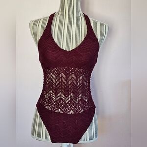 Vince Camuto Burgundy Swimwear (Size 4)